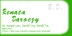 renata daroczy business card